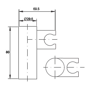 Держатель ручного душа Caprigo PARTS 98-551-vot бронза купить в интернет-магазине сантехники Sanbest