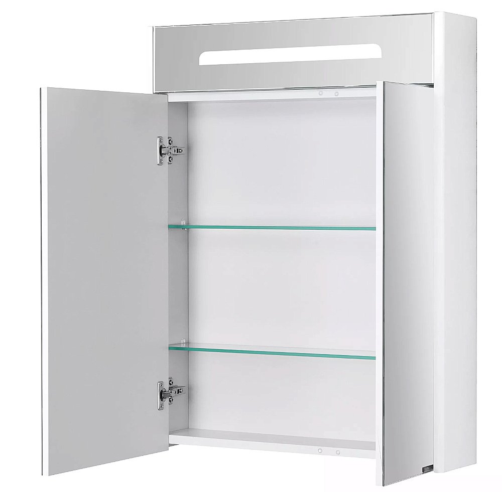 Зеркальный шкаф Акватон Сильва 60 дуб полярный купить в интернет-магазине сантехники Sanbest