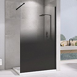 Душевое ограждение Abber IMMER OFFEN 120 тонированное-прозрачное/черный купить в интернет-магазине Sanbest