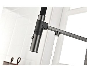 Смеситель для кухни Paulmark Gravity Gr213888-GM вороненая сталь купить в интернет-магазине сантехники Sanbest