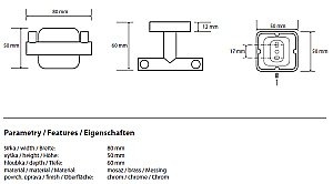 Крючок Bemeta Tasi 154106032 купить в интернет-магазине сантехники Sanbest
