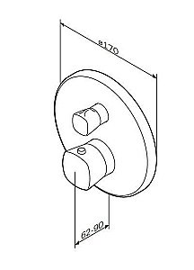 Смеситель для душа AM.PM Spirit 2.1 F71A75600 купить в интернет-магазине сантехники Sanbest
