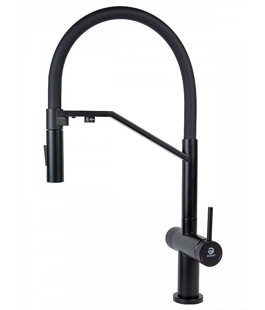 Смеситель для кухни Agger Elegant A3241444 черный матовый купить в интернет-магазине сантехники Sanbest