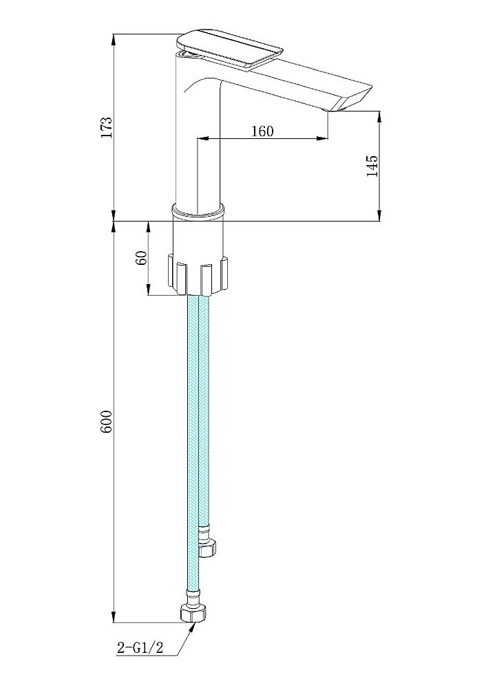 Смеситель для раковины Boch Mann COMO BM10784 черный матовый/золото купить в интернет-магазине сантехники Sanbest