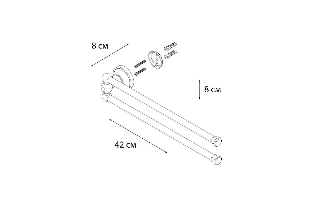 Полотенцедержатель FIXSEN BOGEMA FX-78502A купить в интернет-магазине сантехники Sanbest