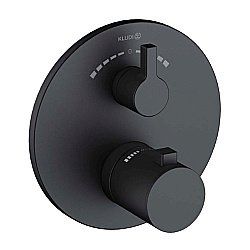 Смеситель для душа Kludi Nova Fonte Puristic 208103915 черный матовый купить в интернет-магазине сантехники Sanbest