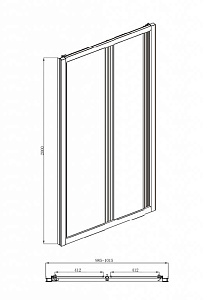 Душевая дверь Bravat DROP BD100.4120A купить в интернет-магазине Sanbest