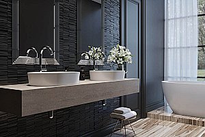 Раковина Holbi Ariel 55 Nano Concrete 2.02.011.44.4 бетон купить в интернет-магазине Sanbest