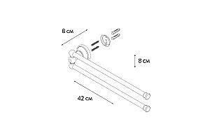 Полотенцедержатель FIXSEN BOGEMA FX-78502A купить в интернет-магазине сантехники Sanbest
