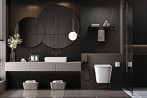 Унитаз подвесной ABBER Rechteck AC1202P импульсный смыв, с крышкой микролифт купить в интернет-магазине Sanbest