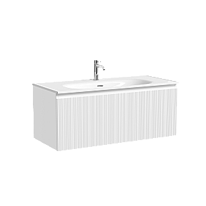 Тумба с раковиной Sancos CODE CD100W/CN13003 100 белая для ванной в интернет-магазине Sanbest