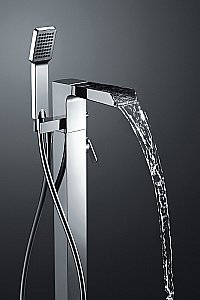 Смеситель для ванны Omnires Cascade CA4033CR хром купить в интернет-магазине сантехники Sanbest