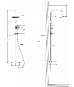Душевая система Agger Easy A3151200 хром купить в интернет-магазине сантехники Sanbest