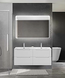 Тумба с раковиной BelBagno 120 ETNA-1200-4C-SO-2-BO+BB-8099-120-2 Bianco Opaco для ванной в интернет-магазине Sanbest