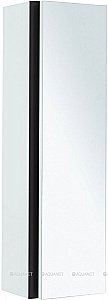 Шкаф-пенал с зеркалом De Aqua Ариетта New 265587 40 белый матовый для ванной в интернет-магазине сантехники Sanbest