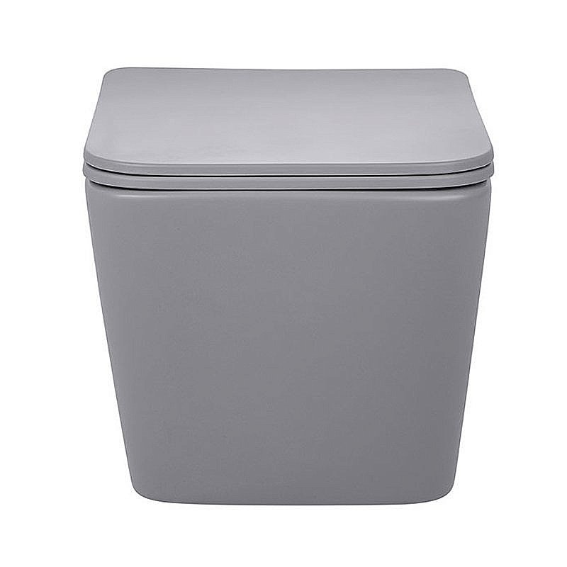 Унитаз подвесной Vincea Q-Line VT1-12MG безободковый, с крышкой микролифт, серый матовый купить в интернет-магазине Sanbest