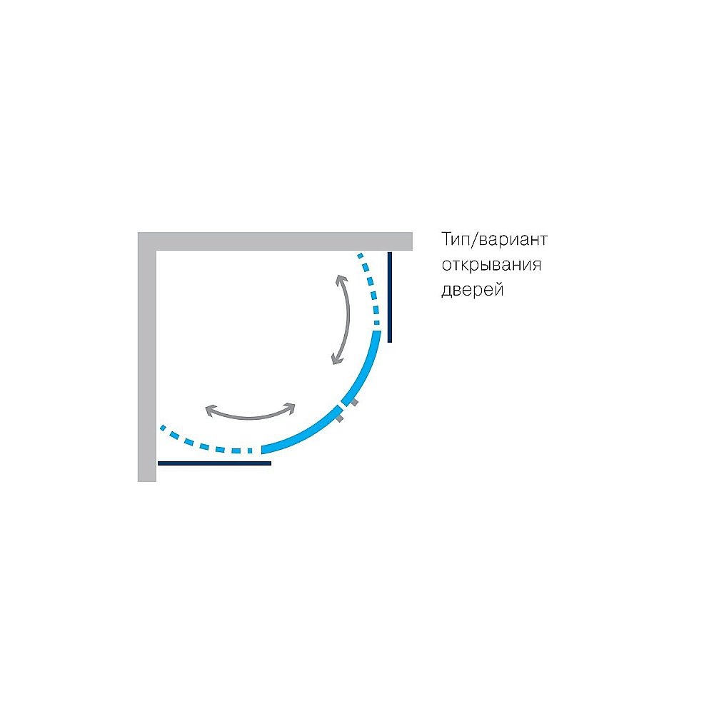 Душевой уголок Koller Pool ROUND R90RG 90x90 матовый купить в интернет-магазине Sanbest