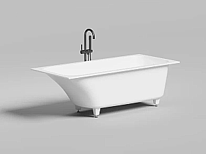 Ванна Salini ORLANDA S-sense KIT 102117G 170x75 белая купить в интернет-магазине Sanbest