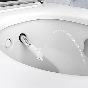 Унитаз-биде Geberit AquaClean Mera Comfort 146.210.11.1 белый, с крышкой микролифт, безободковый купить в интернет-магазине Sanbest