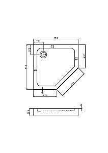 Душевой поддон Vincea VST-3AP-9090 91x91 белый купить в интернет-магазине Sanbest