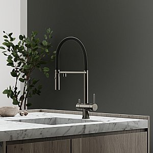 Смеситель для кухни Sancos Imola SC4010GG вороненая сталь купить в интернет-магазине сантехники Sanbest