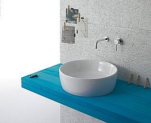 Раковина накладная Globo Genesis 48 GE048.BI*0 белая купить в интернет-магазине Sanbest