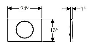 Кнопка для инсталляции Geberit Sigma 10 115.758.KJ.5 купить в интернет-магазине сантехники Sanbest