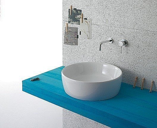 Раковина накладная Globo Genesis 48 GE048.BI*0 белая купить в интернет-магазине Sanbest