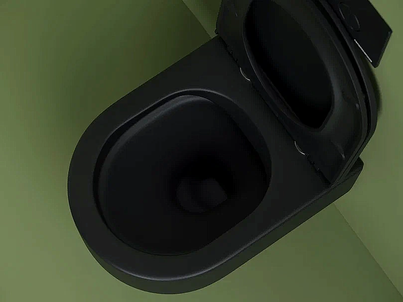 Унитаз подвесной Ceramica Nova Ulma CN4006MB безободковый, с крышкой микролифт, черный матовый купить в интернет-магазине Sanbest