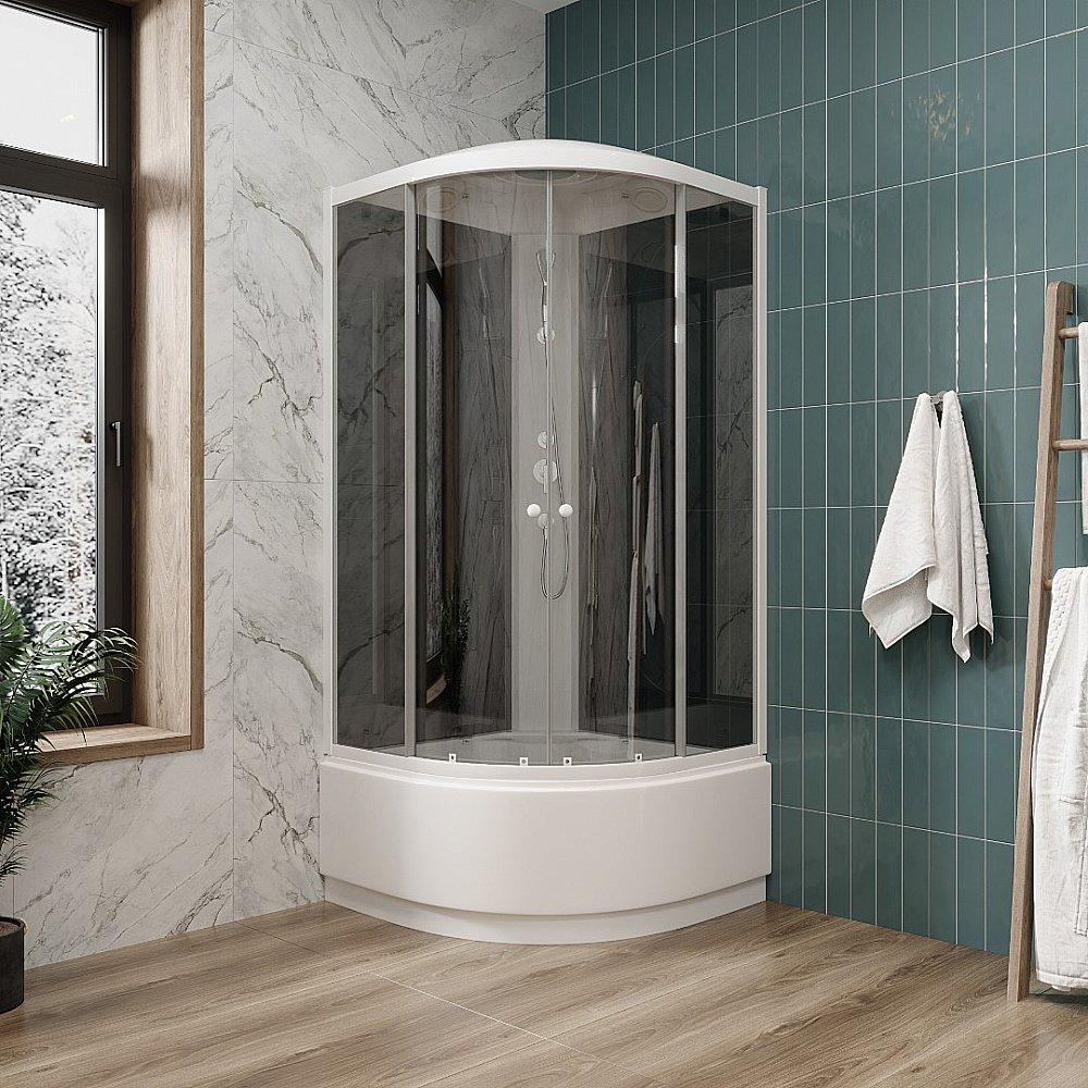 Душевая кабина Parly Эконом EC921 Classic, тонированное закалённое стекло, 90×90×215 см купить в интернет-магазине Sanbest