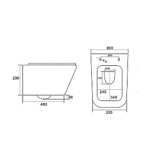 Унитаз подвесной Vincea Q-Line VT1-12MG безободковый, с крышкой микролифт, серый матовый купить в интернет-магазине Sanbest