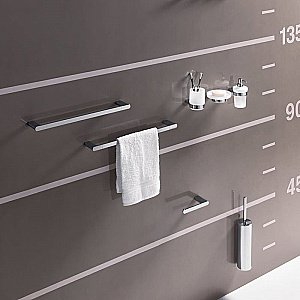 Держатель для туалетной бумаги Inda Mita хром/матовый черный купить в интернет-магазине сантехники Sanbest