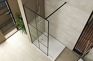 Душевое ограждение Bravat BLACKLINE BG090.5413B 90 купить в интернет-магазине Sanbest