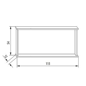 Зеркало EBAN Mina 115 в ванную от интернет-магазине сантехники Sanbest