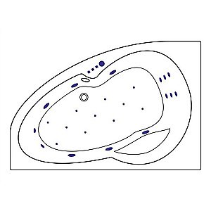 Ванна акриловая EXCELLENT Newa ULTRA WAEX.NEL16.ULTRA.GL 160x95 белая с гидромассажем купить в интернет-магазине Sanbest