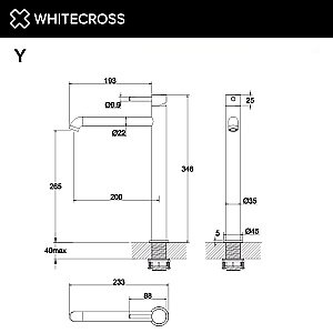 Смеситель для раковины WhiteCross Y Y1213CR хром купить в интернет-магазине сантехники Sanbest