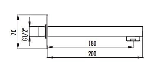 Излив для ванны CREAVIT A04 купить в интернет-магазине сантехники Sanbest