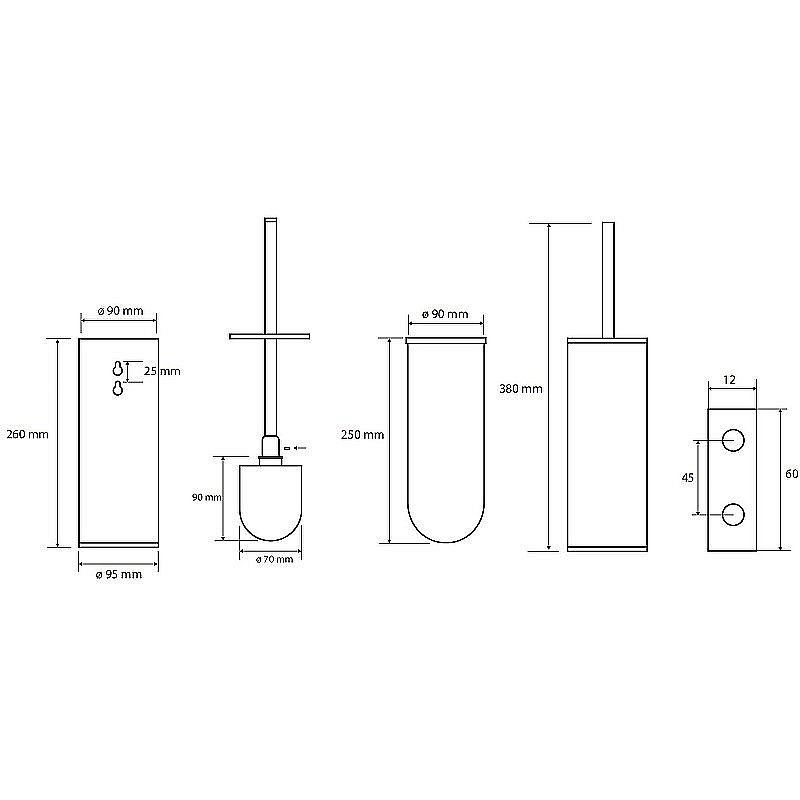 Ершик для туалета Bemeta Brilo 161313060 золото купить в интернет-магазине сантехники Sanbest