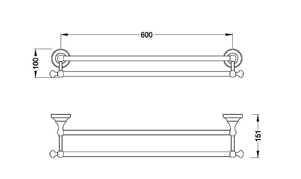 Полотенцедержатель Schein SAINE 7053040 хром купить в интернет-магазине сантехники Sanbest