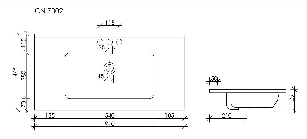 Тумба с раковиной Sancos Cento CN90W белый глянец для ванной в интернет-магазине Sanbest