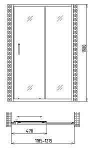 Душевая дверь Gemy Victoria S30191A купить в интернет-магазине Sanbest