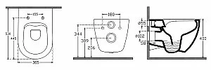 Унитаз подвесной Isvea Infinity 10NF02001SV-2P изумрудный матовый, безободковый купить в интернет-магазине Sanbest