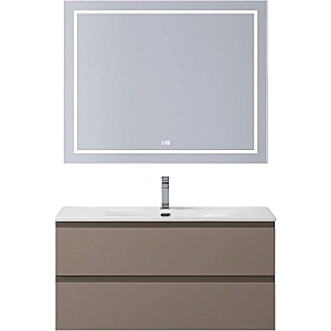 Тумба с раковиной BelBagno 100 KRAFT-1000-2C-SO-СO+BB-8099-100 бежевая матовая для ванной в интернет-магазине Sanbest