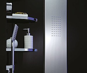 Душевая кабина Orans Diamond SR-89106S Black стекло прозрачное/профиль черный купить в интернет-магазине Sanbest