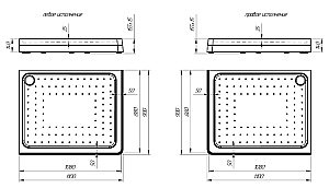 Душевой поддон Радомир 110х90 белый купить в интернет-магазине Sanbest