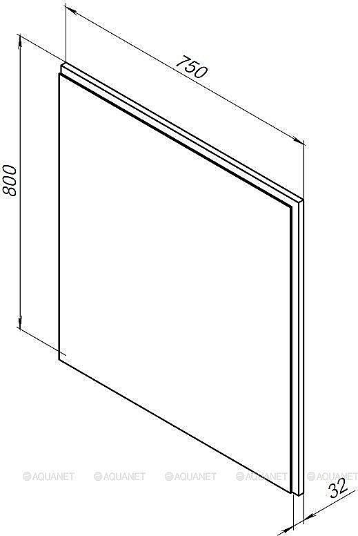 Зеркало Aquanet Nova Lite 75 белый в ванную от интернет-магазине сантехники Sanbest