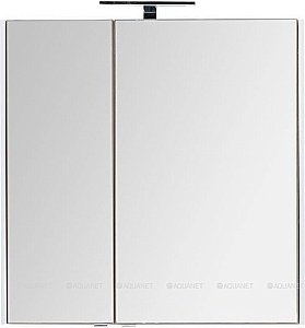 Зеркальный шкаф Aquanet Августа 90 дуб сонома купить в интернет-магазине сантехники Sanbest