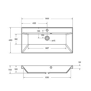 Тумба с раковиной BelBagno Aurora 90 Bianco Lucido для ванной в интернет-магазине Sanbest