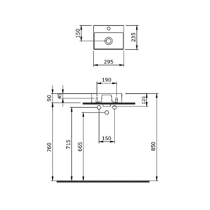 Раковина Berges Small 29,5 182012 белая купить в интернет-магазине Sanbest