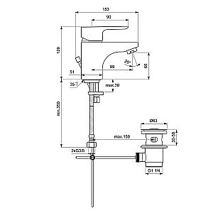 Смеситель для раковины Ideal Standard Ceraplan III B0702AA купить в интернет-магазине сантехники Sanbest